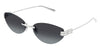 Balenciaga BB0486S #colour_silver/smoke gradient