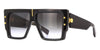 Balmain B Grand BPS 144 #colour_shiny black and gold/grey gradient with light mirror