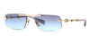 Balmain Pierre II BPS187 #colour_gold/grey smoke gradient