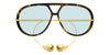 Bottega Veneta BV1273S#colour_shiny-dark-havana-and-gold-light-green