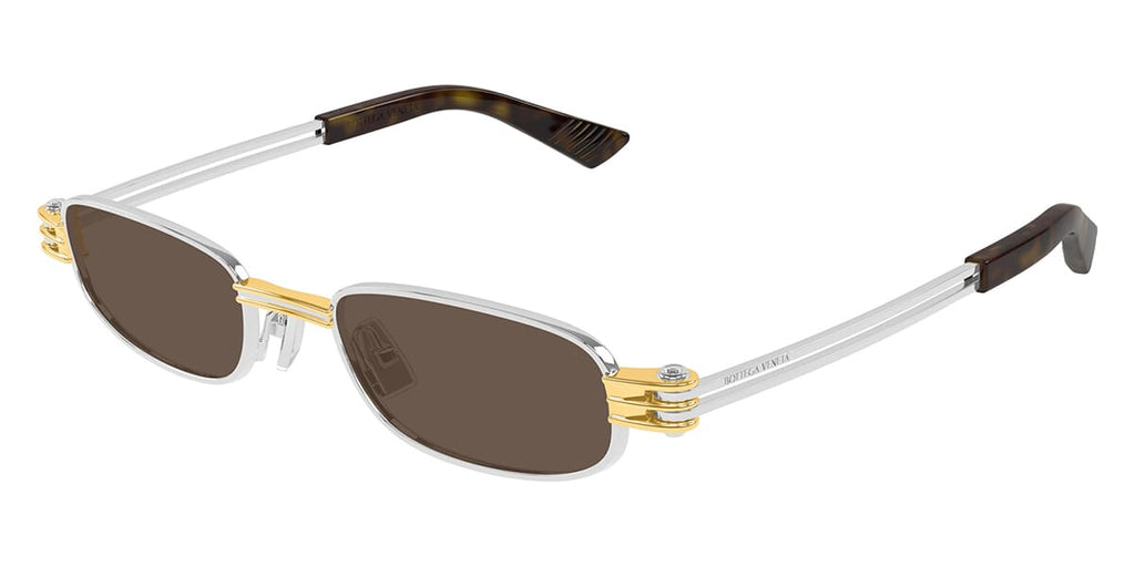 Bottega Veneta BV1381S #colour_shiny silver/brown