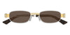 Bottega Veneta BV1381S #colour_shiny silver/brown