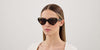 Bottega Veneta BV1432S #colour_shiny dark havana/brown with light mirror