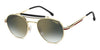 Carrera 381/S #colour_gold with striped red/green gradient with light gold flash mirror
