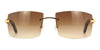 Cartier CT0021RS #colour_shiny gold with black genuine buffalo horn/brown gradient with light mirror