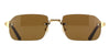 Cartier CT0460S #colour_shiny gold/brown with light mirror