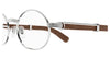 Cartier CT0464O#colour_silver-with-brown-wood-effect-finishing