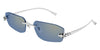 Cartier CT0474S #colour_silver/light blue with gold flash mirror