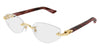Cartier CT0609O #colour_shiny gold and red horn