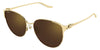 Cartier CT0632SA #colour_gold/brown with gold flash mirror