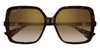 Cartier CT0641S #colour_havana/brown gradient with gold flash mirror