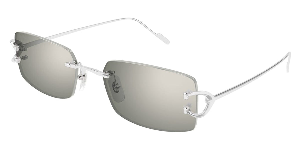 Cartier Piccadilly CT0605S #colour_white gold/grey with silver mirror