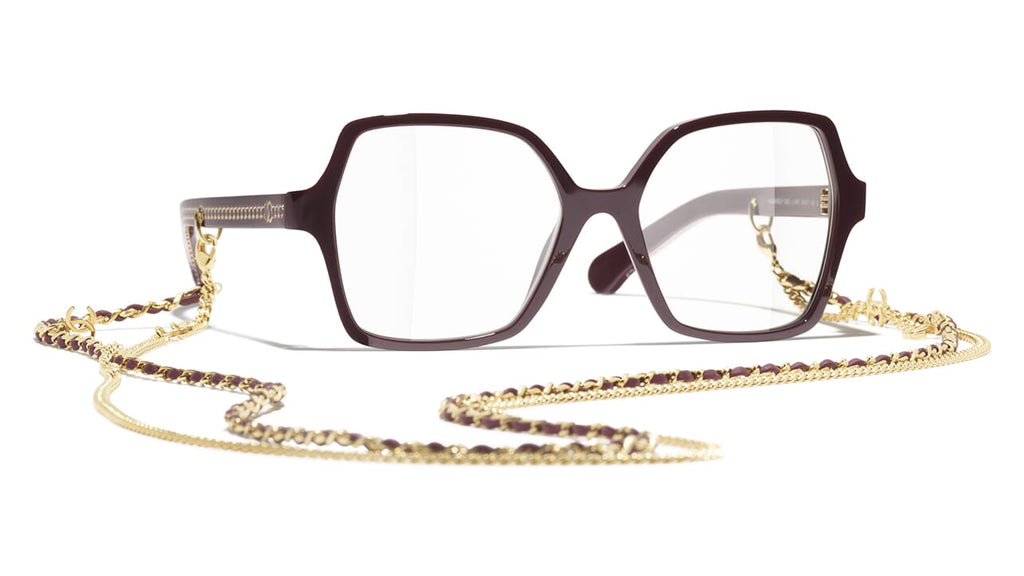 Chanel 3492 #colour_red vendome frame.clear blue light filter