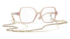 Chanel 3492 #colour_transparent beige pink frame.clear blue light filter