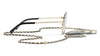 Chanel 4291 #colour_pale gold frame./gradient grey polarised (clip on) with clear blue-violet light filter lenses.