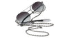 Chanel 4291 #colour_ruthenium frame./gradient grey (clip on) with clear blue-violet light filter lenses.