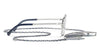 Chanel 4292 #colour_silver frame./gradient blue (clip on) with clear blue-violet light filter lenses.
