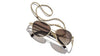 Chanel 4292 #colour_pale gold frame./gradient brown polarised (clip on) with clear blue-violet light filter lenses.