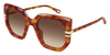 Chloe CH0240S #colour_shiny dark havana/brown gradient with light mirror