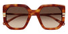 Chloe CH0240S #colour_shiny dark havana/brown gradient with light mirror