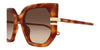 Chloe CH0240S #colour_shiny dark havana/brown gradient with light mirror