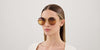 Chloe CH0321S #colour_shiny gold/grey to brown triple gradient