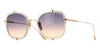 Dita Talon Three DTS442 #colour_crystal clear with white gold/dark grey to peach gradient