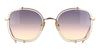 Dita Talon Three DTS442 #colour_crystal clear with white gold/dark grey to peach gradient