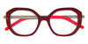 Face A Face DUNES 1#colour_bordeau-red-with-gold-and-fuschia-red