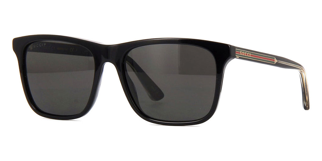 Gucci GG0381S #colour_black and crystal/grey polarised