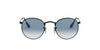 Ray-Ban Round Metal RB3447 Black-Blue-Mirror #colour_black-blue-mirror
