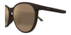 Maui Jim Alahee MJ0600SA #colour_matte solid dark brown/hcl bronze super thin glass