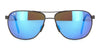 Maui Jim Castles Polarised Sunglasses#colour_matte-dark-ruthenium-with-black-blue-hawaii-super-thin-glass