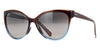 Maui Jim olu olu Polarised Sunglasses#colour_transparent-dark-chocolate-with-blue-fade-neutral-grey-super-thin-glass