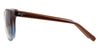 Maui Jim olu olu Polarised Sunglasses#colour_transparent-dark-chocolate-with-blue-fade-neutral-grey-super-thin-glass