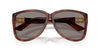 Miu Miu SMUA08 #colour_striped tobacco/dark grey