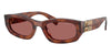 Miu Miu SMU B04#colour_striped-tobacco-dark-violet