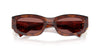 Miu Miu SMU B04#colour_striped-tobacco-dark-violet