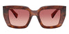 Miu Miu SMU B05#colour_striped-tobacco-red-to-pink-gradient