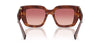 Miu Miu SMU B05#colour_striped-tobacco-red-to-pink-gradient