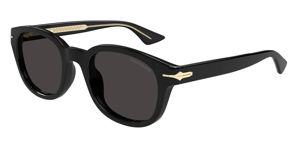 Montblanc MB0435S #colour_shiny black/grey with light mirror