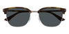 Montblanc MB0439SA #colour_shiny dark havana on silver/grey with light mirror