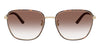 Oliver Peoples R-18 OV1378S #colour_dark mahogany and brushed gold/earth brown to light brown gradient