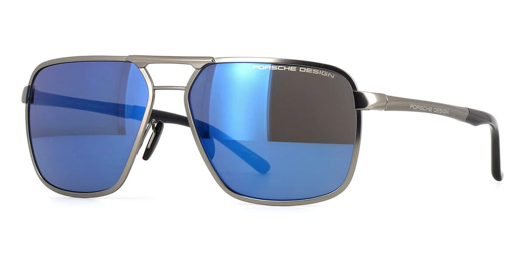 Porsche DeP8966 #colour_gunmetal grey/grey with blue flash mirror