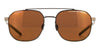 Porsche DeP8988 #colour_matte grey/brown with gold mirror polarised
