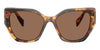 Prada SPR19ZS #colour_honey tortoise/dark brown