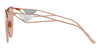 Prada SPR50Z #colour_pink gold/pink tampo with silver mirror triangles