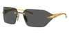 Prada SPRA56 #colour_satin yellow gold/dark grey