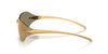 Prada SPRA56 #colour_satin yellow gold/brown with gold multilayer mirror