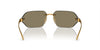 Prada SPRA56 #colour_satin yellow gold/brown with gold multilayer mirror